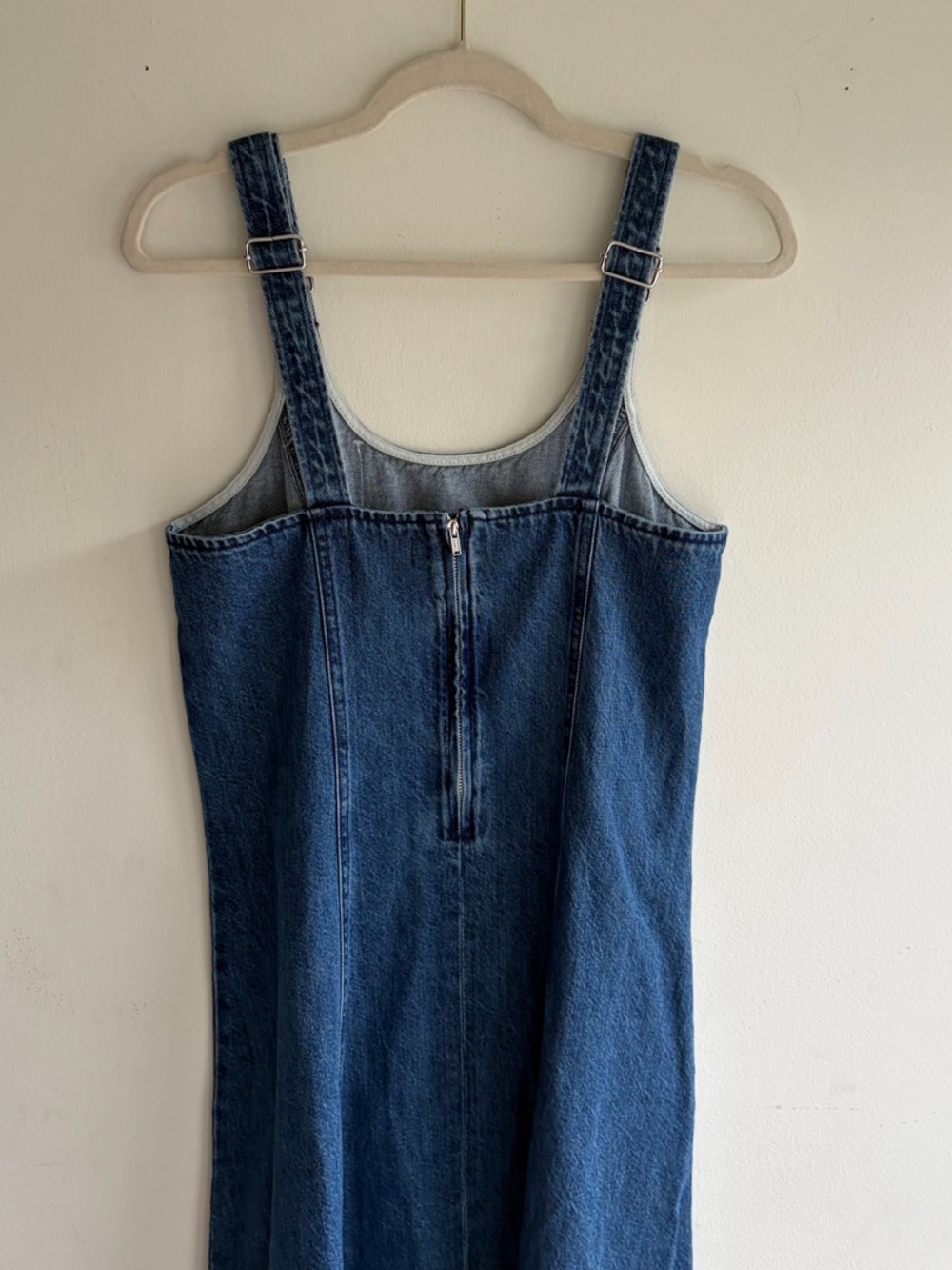 NWT! MADEWELL Denim Scoopneck Midi Dress Size Small - Picture 7 of 8